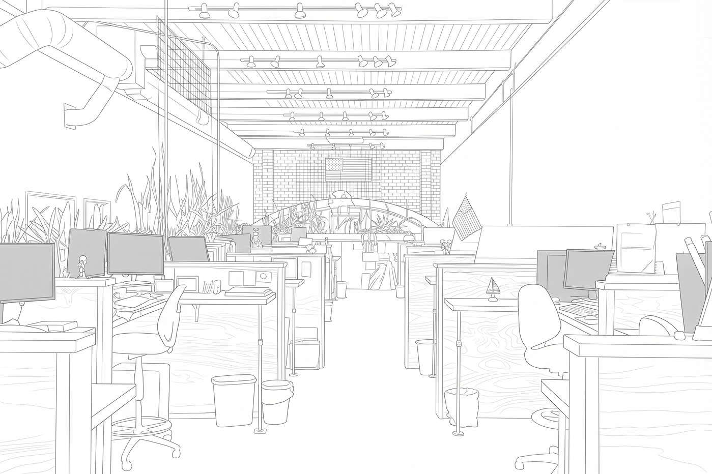 Original space, before rendering