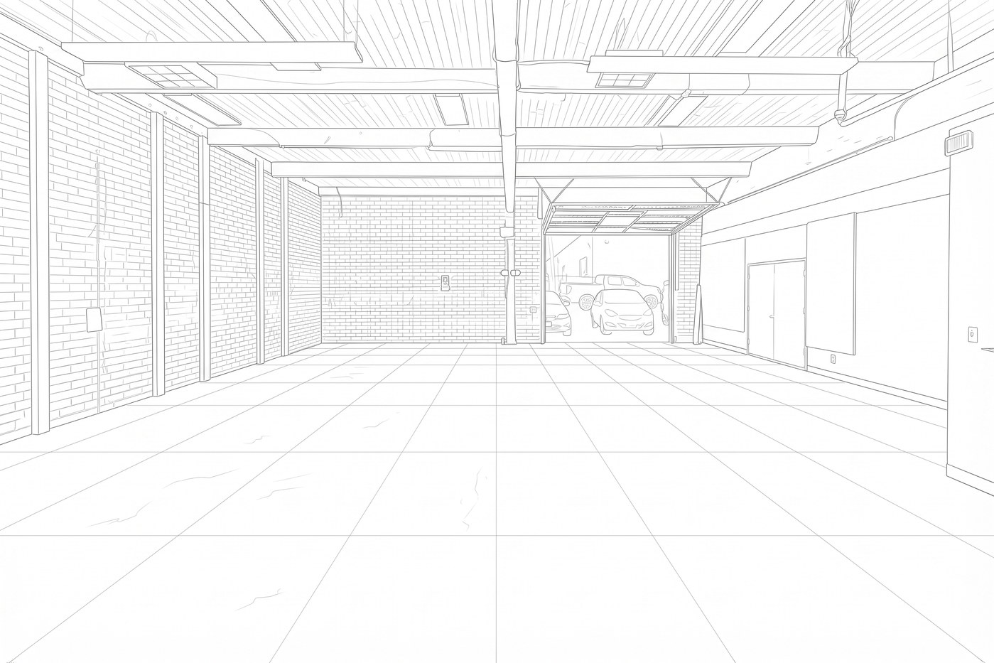 Original space, before rendering