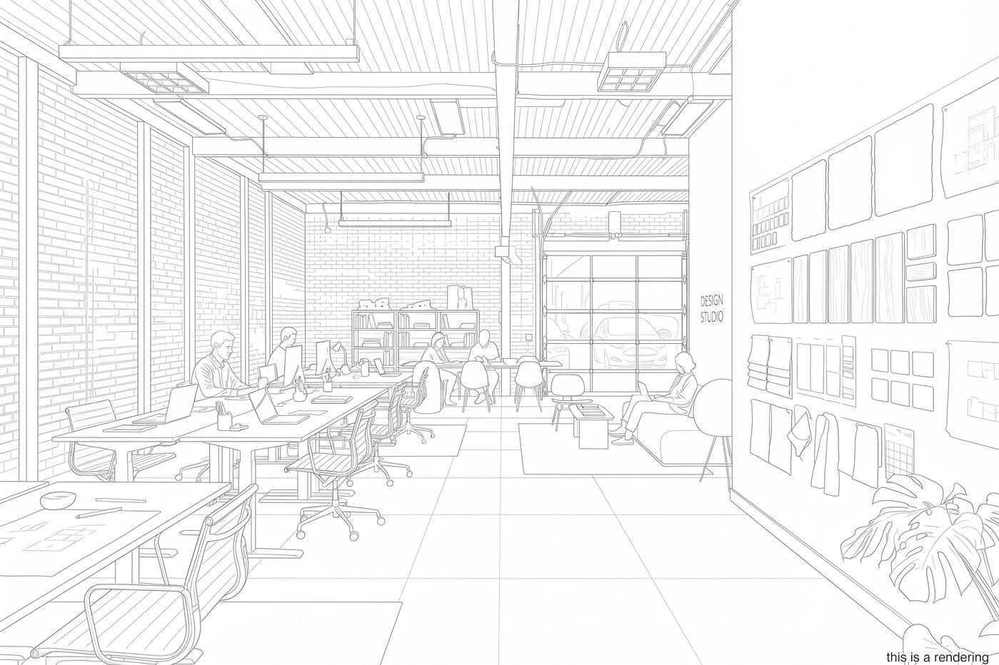 Rendering of the space