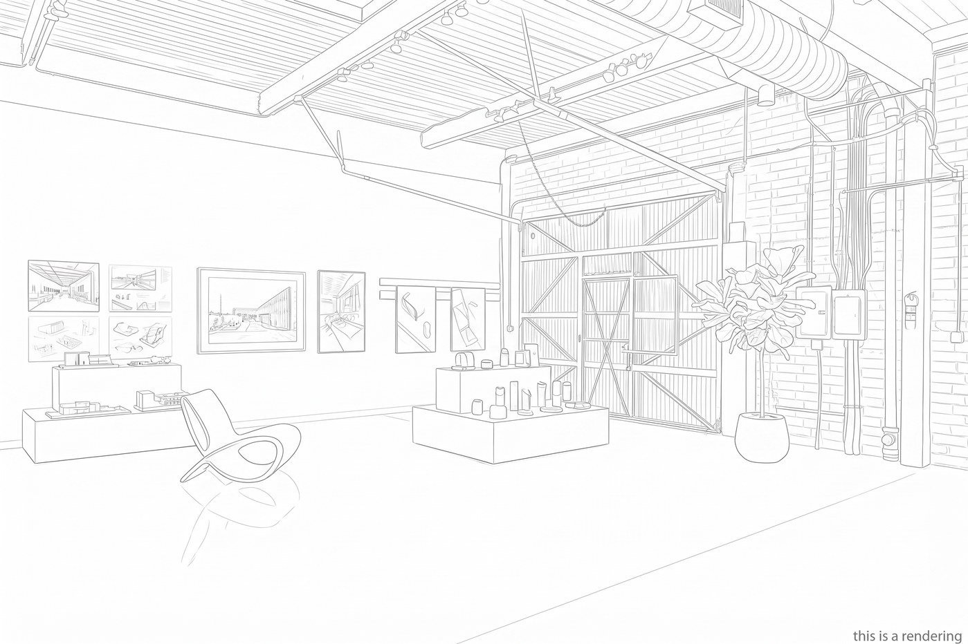 Rendering of the space